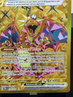 Pokemon Charizard ex 228/197 Gold Hyper Rare Obsidian Flames NM/M - Image 5