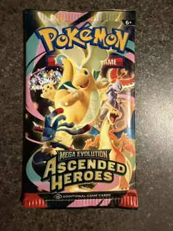 New! Pokemon 🌟Ascended Heroes🌟 Sealed Booster Pack - Image 1