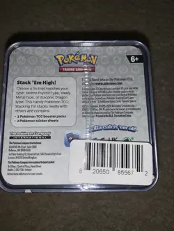 Pokemon - Stacking Tins Metal - 2024 Q1 - 3 Boosters + Stickers - Factory Sealed - Image 5