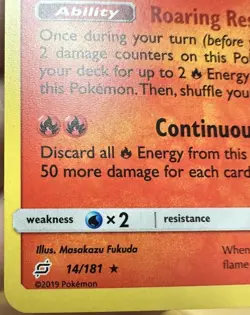 Pokemon Charizard 14/181 Team Up Play! Stamp Library Club - Image 4