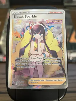 Pokemon Elesa's Sparkle 147/159 Fusion Strike Ultra Rare Full Art Holo Trainer - Image 1