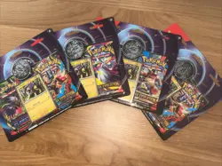 Pokemon TCG Lot Of 4 Phantasmal Flames, Mega Evolution 2 Pack Blister, Raikou - Image 1