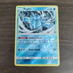 Regice 28/111 - NM REVERSE HOLO RARE Crimson Invasion - 2017 Pokemon TCG Card - Image 1