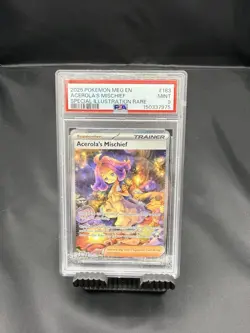 Pokemon Acerola's Mischief Me01 Mega Evolution SI Rare Holo 183/132 PSA 9 2025 … - Image 1