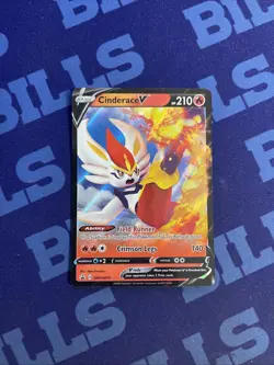 Pokemon Cinderace V SWSH015 Black Star Promo Holo NM - Image 1