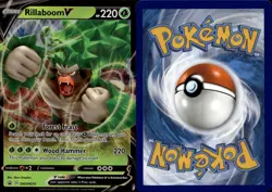 Rillaboom V SWSH014 Promo SWSH Black Star Pokemon NM/M - Image 2