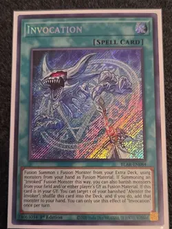 Yugioh Invocation BLAR-EN084 Secret Rare 1st Edition NM - Image 1