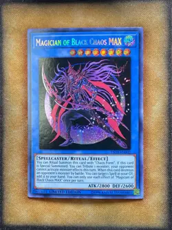 Yugioh Magician of Black Chaos MAX TN19-EN002 Secret Rare Limited Edition NM - Image 1
