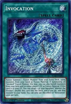 Yugioh! MP Invocation - BLAR-EN084 - Secret Rare - 1st Edition Moderately Played - Image 1