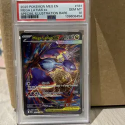 Pokemon 2025 Mega Latias ex 181/132 SIR Mega Evolution English GEM MINT PSA 10 - Image 1