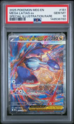 Pokemon 2025 Mega Latias ex 181/132 SIR Mega Evolution GEM MINT PSA 10 - Image 1