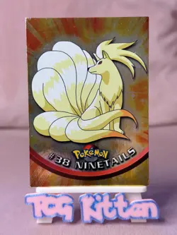 Ninetails #38 Card 'B' 1998 Topps Blue Logo Foil Holo Ninetales Chrome TCGKITTEN - Image 1