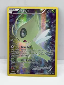 Pokemon TCG Mythical Celebi XY111 Full Art Black Star Promo Card LP - Image 1