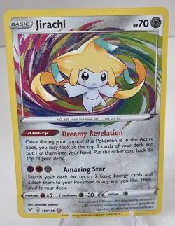 Pokemon Jirachi 119/185 Vivid Voltage Amazing Rare NM Pokemon Card TCG - Image 1