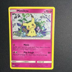 Mimikyu SM163 Holo Pokemon Sun Moon Team Up Black Star Blister Promo Card - Image 1