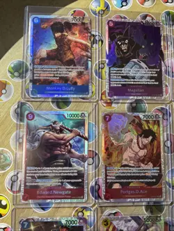 One Piece TCG 16 cards total Secret Rares! Multiple Sets! CCG Holo Artworks NM! - Image 2