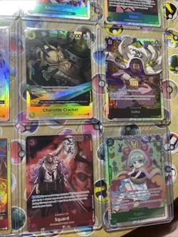 One Piece TCG 16 cards total Secret Rares! Multiple Sets! CCG Holo Artworks NM! - Image 5