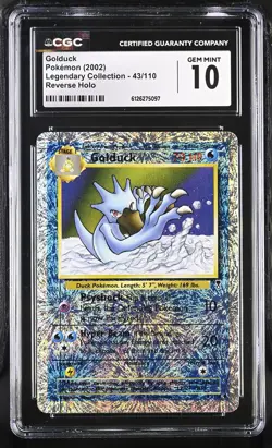 CGC 10 GEM MINT Golduck Legendary (Collection) 43/110 Reverse Holo Pokemon Card - Image 1