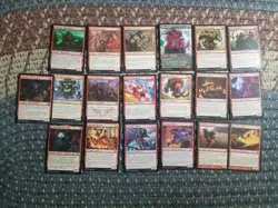 Lot of x 19 Red Creature Spells Uncommon Cards - Magic: The Gathering - Image 1