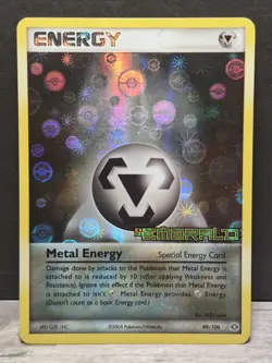 Pokemon Energy Emerald METAL ENERGY 88/106 Holo Card 2005 - Image 1
