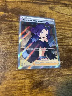 Pokemon TCG Acerola's Premonition Full Art Holo Card TG24/TG30 Brilliant Stars - Image 2