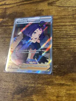 Pokemon TCG Acerola's Premonition Full Art Holo Card TG24/TG30 Brilliant Stars - Image 3