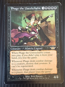 Magic The Gathering Phage the Untouchable Legions 78/145 Rare Black Regular - Image 1