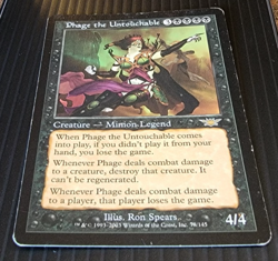 Magic The Gathering Phage the Untouchable Legions 78/145 Rare Black Regular - Image 2