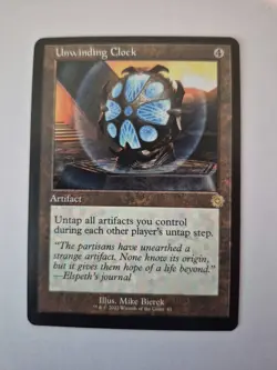MTG Unwinding Clock #61 Rare The Brothers’ War: Retro Frame Artifacts (BRR) NM - Image 1