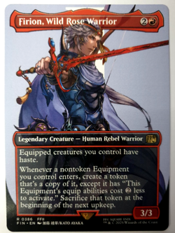 Firion, Wild Rose Warrior - Borderless Rare - MTG Final Fantasy - 0386 NM - Image 1