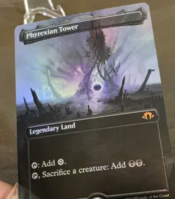 Phyrexian Tower Modern Horizons 3 Land Foil Borderless 0355 MTG NM - Image 4