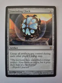 1x MTG Magic the Gathering English New Phyrexia Unwinding Clock NM x1 - Image 1