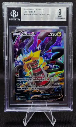 BGS 9 Giratina V Alt Art 185/196 Lost Origin Pokemon Full Art Mint - Image 1