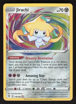 Jirachi 119/185 Pokemon TCG SWSH04: Vivid Voltage NM - Image 1