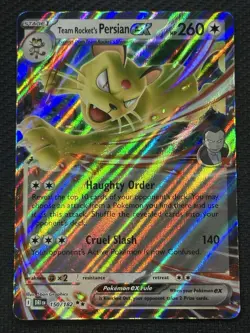 Pokemon Team Rocket's Persian ex 150/182 Sv10 Double Rare Holo 260HP - Image 1