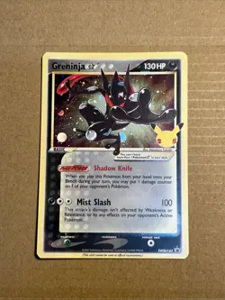 Pokemon TCG Celebrations Promo Greninja Gold Star SWSH144 - Image 1