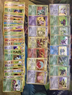 Complete Pokemon Jungle 47/48 Set Japanese Jolteon Flareon Holo Rares Com/UC - Image 1