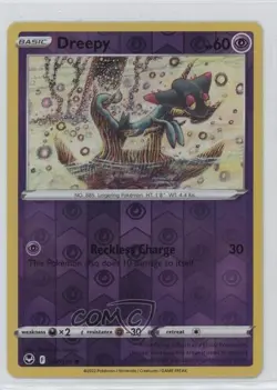 Dreepy Reverse Foil Pokemon Sword & Shield Silver Tempest #087 - Image 1