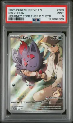 N'S Zorua #189 2025 Pokemon SVP EN-SV Black Star Promo - Image 1