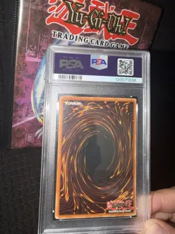 Yu-Gi-Oh Dark Magician Ultra Rare LOB-005 Legend of Blue Eyes Unlimited PSA 4 - Image 3