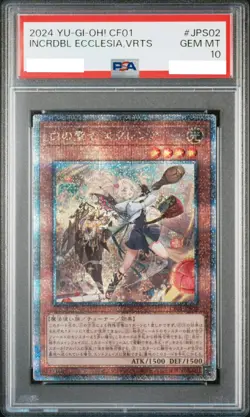 PSA10 Yugioh Incredible Ecclesia, the Virtuous - Quarter Century CF01-JPS02 - Image 1