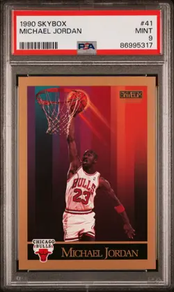 1990 SKYBOX #41 MICHAEL JORDAN PSA 9 - Image 1