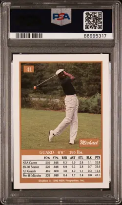 1990 SKYBOX #41 MICHAEL JORDAN PSA 9 - Image 2