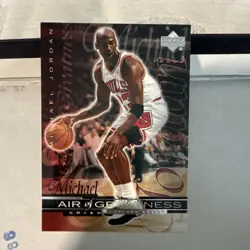 Upper Deck Michael Jordan Air of Greatness Chicago Bulls #149 Insert NBA Card - Image 1