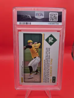 2024 Panini Prospect Edition - Paul Skenes #159 Red Ice Prizm (RC) PSA 9 - Image 2