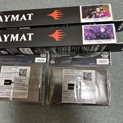 MTG Arisen Nightmare Liliana of the Veil Sleeves 100pcs playmat set of 4 - Image 1