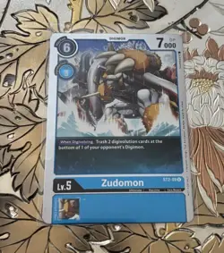 Digimon Card Game Zudomon Alternate Art ST2-09 Foil - Image 1