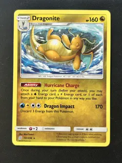 Dragonite 151/236 - Sun & Moon Unified Minds Rare Pokemon Card - Image 1