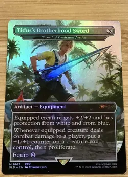 Tidus's Brotherhood Sword - (Rainbow Foil) Secret Lair Drop Foil - Image 1