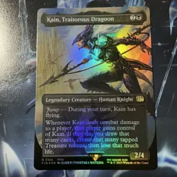 Kain, Traitorous Dragoon (Borderless) Foil - 0316 - Final Fantasy - MTG - NM/M - Image 1